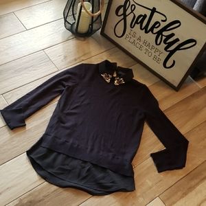 Ted Baker Moliiee Black embellish Collar size 1